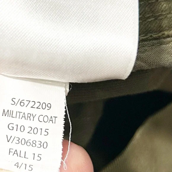 Banana Republic Utility Army Jacket Adjustable Waist and Stand-Up Collar Pockets - Picture 10 of 10